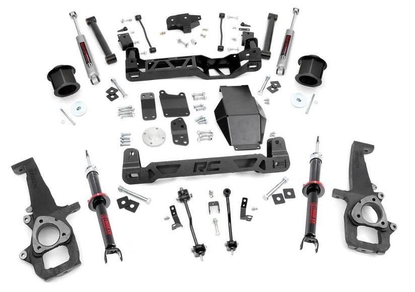 Rough Country 6" Strut Lift Kit-Nitro Shocks 09-11 Ram 1500 4WD - Click Image to Close